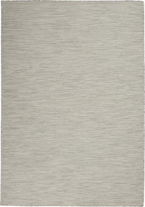 Nourison Home Positano Light Grey 3' x 5' Area Rug - Easy Clean, Non Shedding, Bed Room, Living Room, Dining Room, Kitchen (3' x 5')