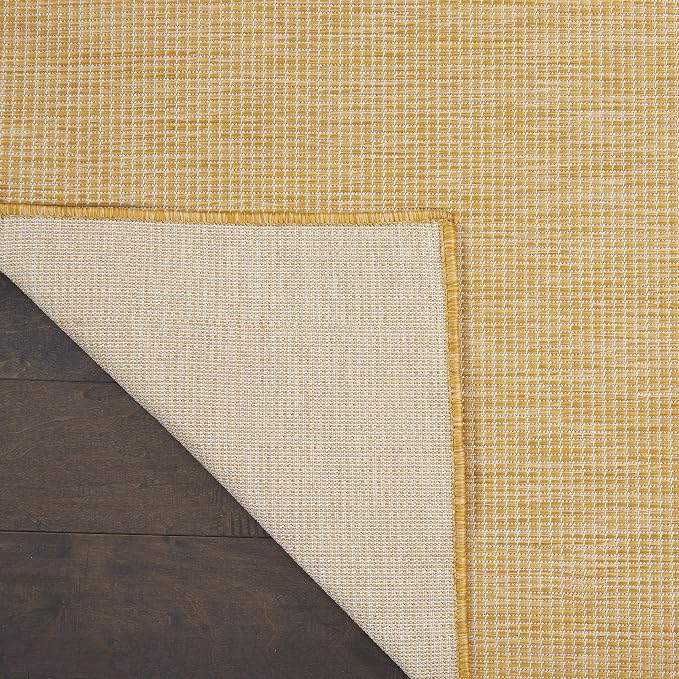 Nourison Home Positano Yellow 2'2" x 8' Area Rug - Easy Clean, Non Shedding, Bed Room, Living Room, Dining Room, Kitchen (8' Runner)