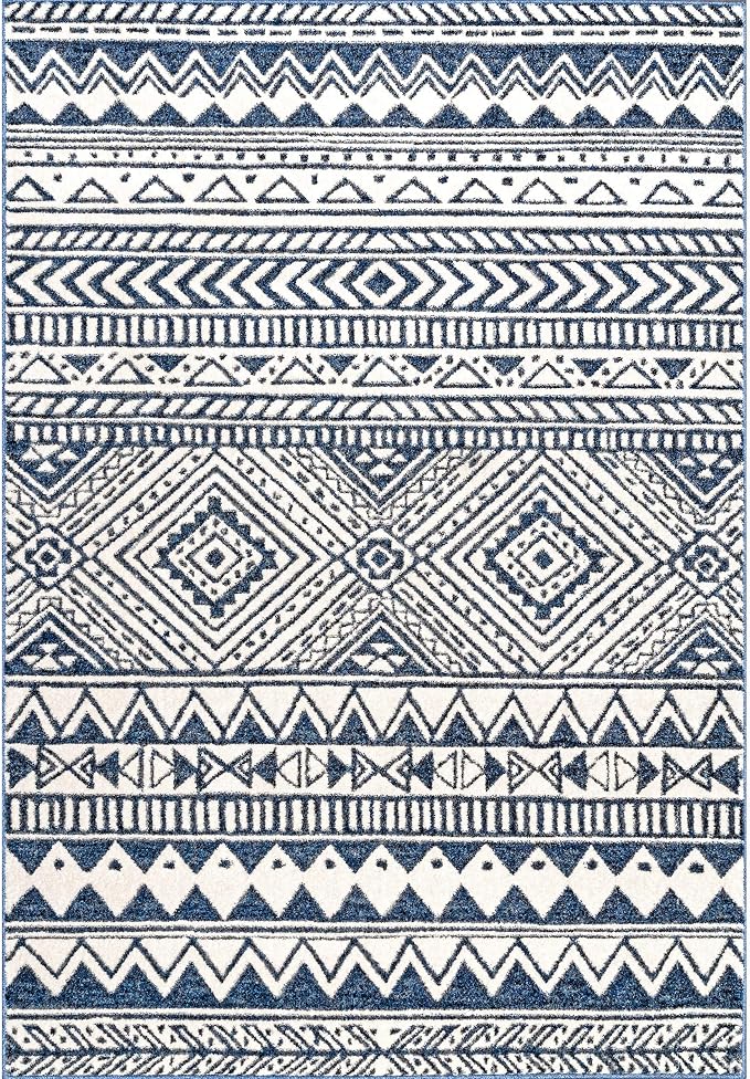 nuLOOM Transitional Tribal Becky Area Rug, 4' x 6', Navy