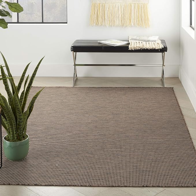 Nourison Home Positano Natural 3' x 5' Area Rug - Easy Clean, Non Shedding, Bed Room, Living Room, Dining Room, Kitchen (3' x 5')