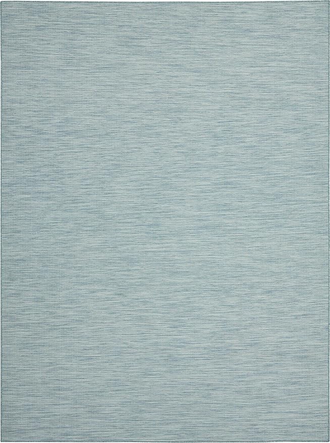 Nourison Home Positano Aqua 8' x 10' Area Rug - Easy Clean, Non Shedding, Bed Room, Living Room, Dining Room, Kitchen (8' x 10')
