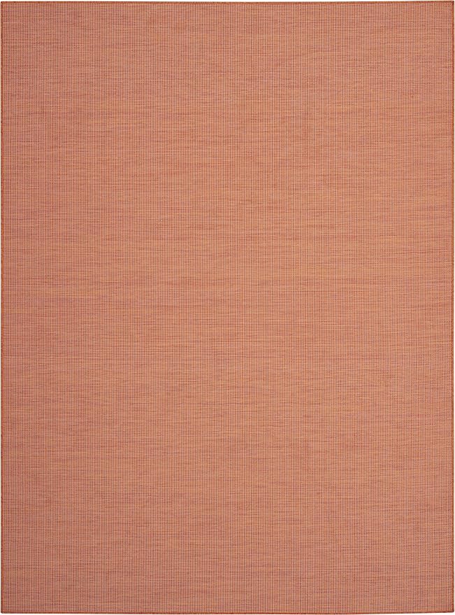 Nourison Home Positano Terracotta 6' x 9' Area Rug - Easy Clean, Non Shedding, Bed Room, Living Room, Dining Room, Kitchen (6' x 9')