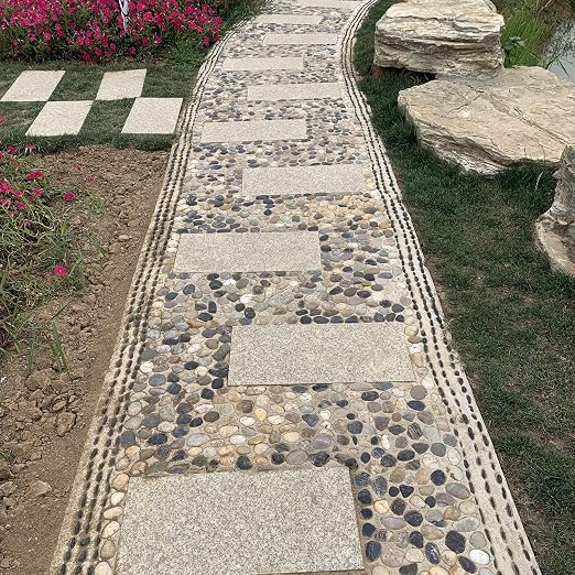 FANTIAN 20 lbs River Rocks for Outdoor Landscaping, 2-3 inch Large Pebbles for Indoor Plants. Polished Decorative Stones for Garden, Aquarium, Vase Fillers and Backyard