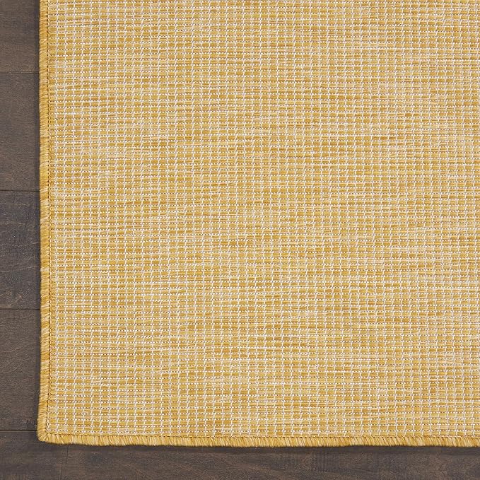 Nourison Home Positano Yellow 2'2" x 8' Area Rug - Easy Clean, Non Shedding, Bed Room, Living Room, Dining Room, Kitchen (8' Runner)