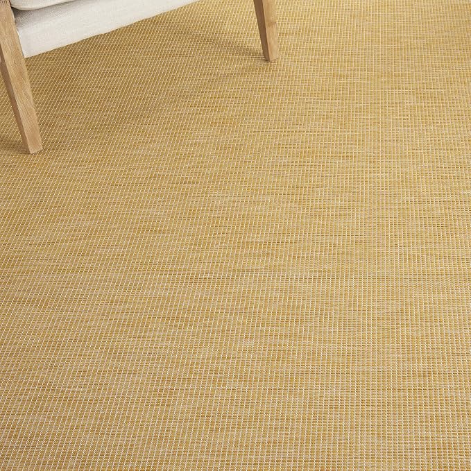 Nourison Home Positano Yellow 4' x 6' Area Rug - Easy Clean, Non Shedding, Bed Room, Living Room, Dining Room, Kitchen (4' x 6')
