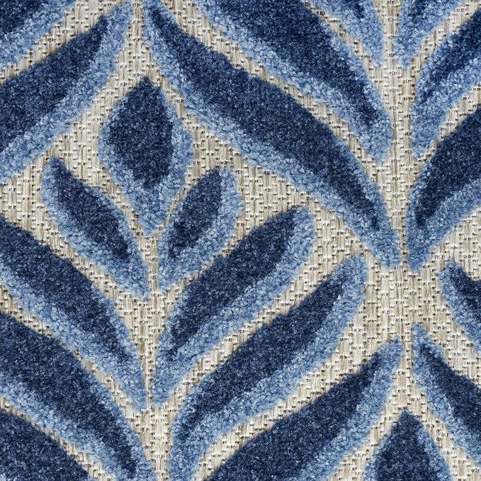 Nourison Home Aloha Blue 7'10" x 10'6" Area Rug - Easy Clean, Non Shedding, Bed Room, Living Room, Dining Room, Kitchen (8' x 11')