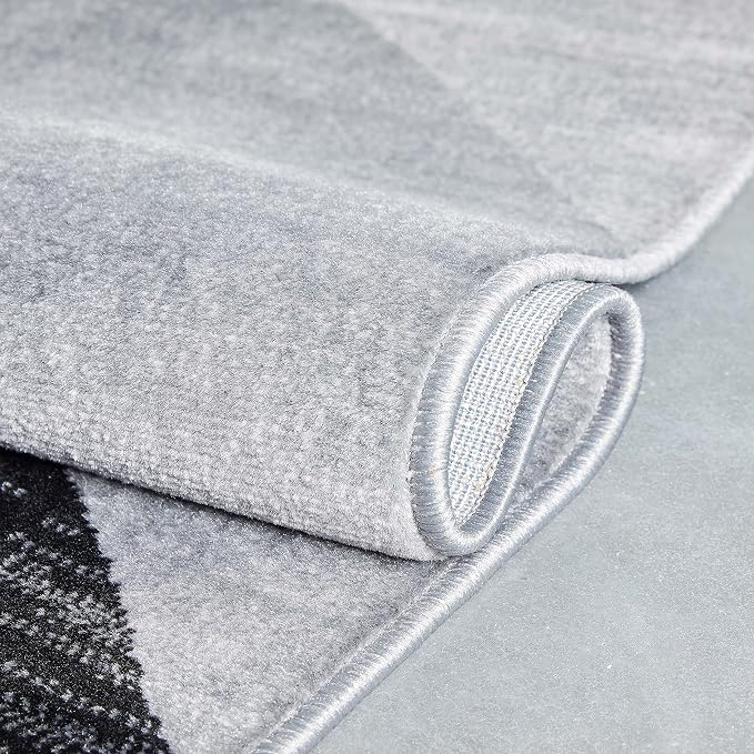 Well Woven Dulcet Bingo Grey Modern Geometric 7'10" x 9'10" Area Rug