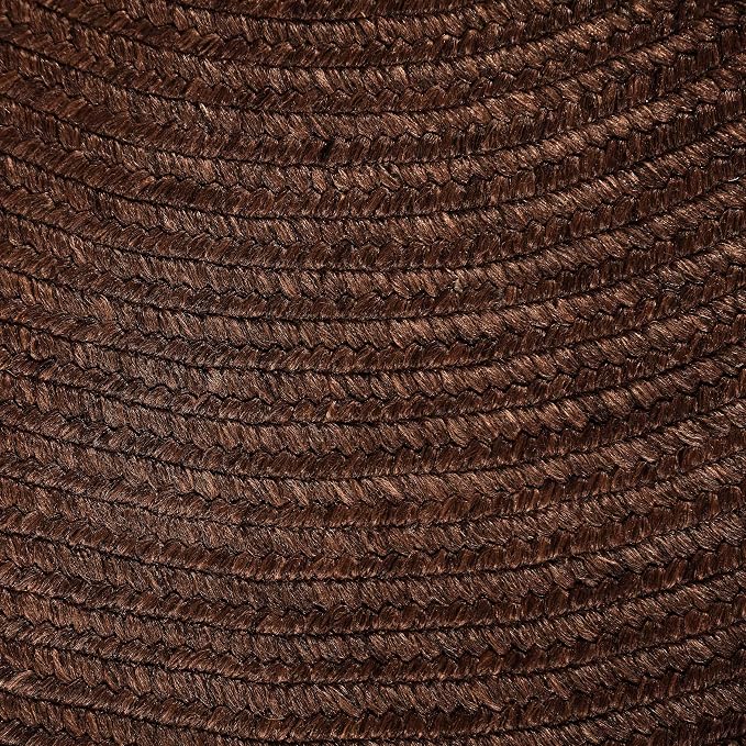 Superior Indoor/Outdoor Area Rug, Reversible Braided Floor Decor for Living Room, Kitchen, Patio, Front Porch, Modern Boho Farmhouse Rugs, Hardwood, Bedroom Accessories, 4' x 6', Cocoa