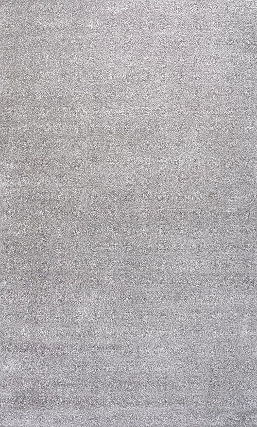 JONATHAN Y Haze Solid Low-Pile Light Gray Indoor Area Rug 4x6, Coastal,Bohemian,Minimalist,Classic, Easy-Cleaning for Living Room,Bedroom,Kitchen,Pet Friendly,Non-Shedding (SEU100K-4)