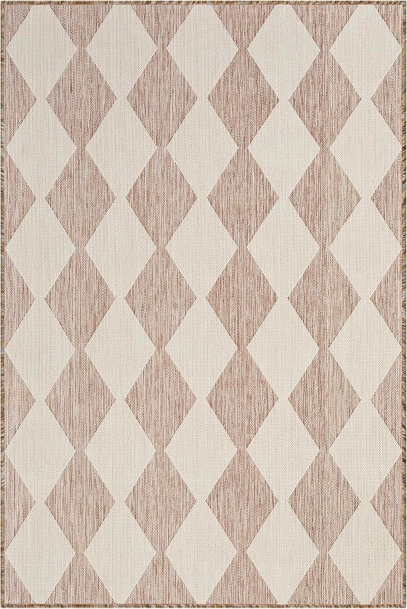 Nourison Home Positano Beige 4' x 6' Area Rug - Easy Clean, Non Shedding, Bed Room, Living Room, Dining Room, Kitchen (4' x 6')