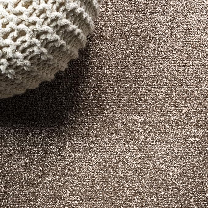 JONATHAN Y Haze Solid Low-Pile Brown Indoor Area Rug 8x10, Coastal,Bohemian,Minimalist,Classic, Easy-Cleaning for Living Room,Bedroom,Kitchen,Pet Friendly,Non-Shedding (SEU100J-8)