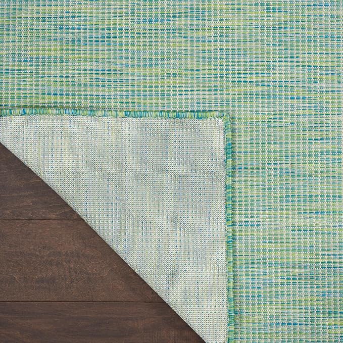 Nourison Home Positano Blue Green 9' x 12' Area Rug - Easy Clean, Non Shedding, Bed Room, Living Room, Dining Room, Kitchen (9' x 12')