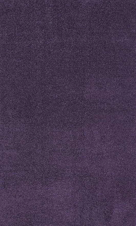 JONATHAN Y Haze Solid Low-Pile Purple Indoor Area Rug 4x6, Coastal,Bohemian,Minimalist,Classic, Easy-Cleaning for Living Room,Bedroom,Kitchen,Pet Friendly,Non-Shedding (SEU100N-4)