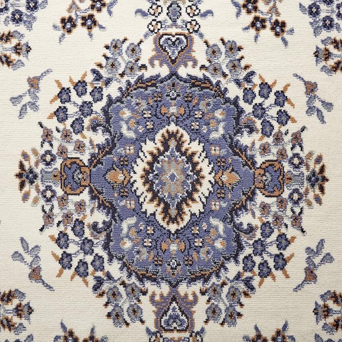 Home Dynamix Premium Sakarya Traditional Medallion Border Area Rug, Porcelain, 21"x35" Rectangle