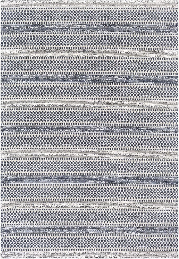 Livabliss Tumnus Bohemian Tribal Area Rug,5' x 7'3",Dark Blue