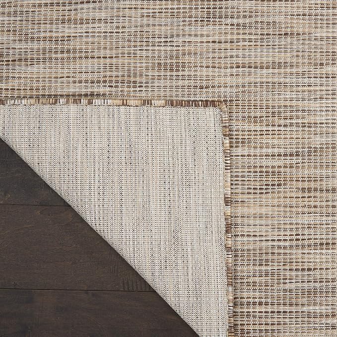 Nourison Home Positano Beige 7' x 10' Area Rug - Easy Clean, Non Shedding, Bed Room, Living Room, Dining Room, Kitchen (7' x 10')