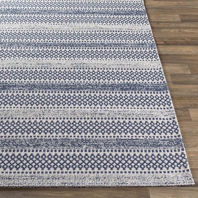 Livabliss Tumnus Bohemian Tribal Area Rug,5' x 7'3",Dark Blue