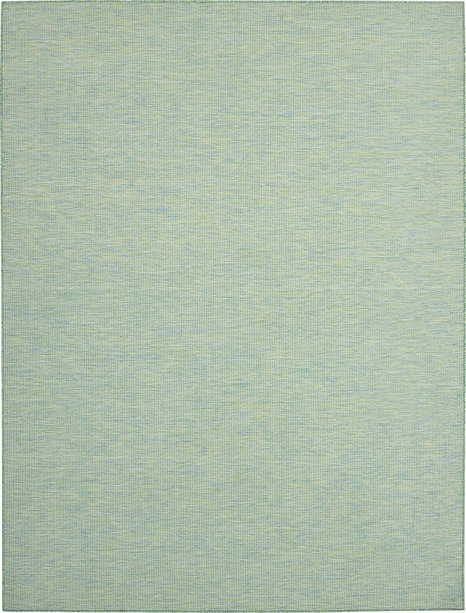 Nourison Home Positano Blue Green 7' x 10' Area Rug - Easy Clean, Non Shedding, Bed Room, Living Room, Dining Room, Kitchen (7' x 10')