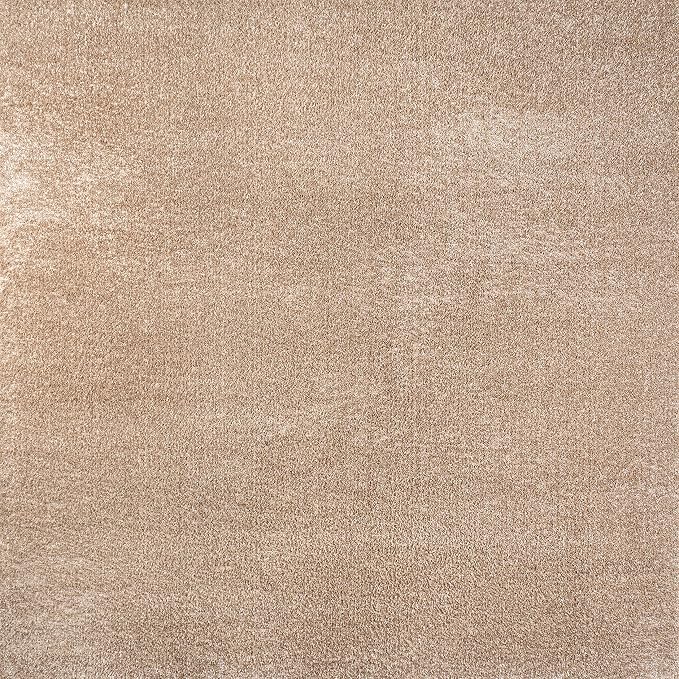 JONATHAN Y Haze Solid Low-Pile Beige 5x5 Square Indoor Area Rug, Coastal,Bohemian,Minimalist,Classic, Easy-Cleaning for Living Room,Bedroom,Kitchen,Pet Friendly,Non-Shedding (SEU100G-5SQ)