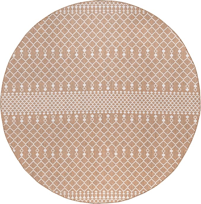 Nourison Home Positano Jute 12' x Round Area Rug - Easy Clean, Non Shedding, Bed Room, Living Room, Dining Room, Kitchen (12' x Round)