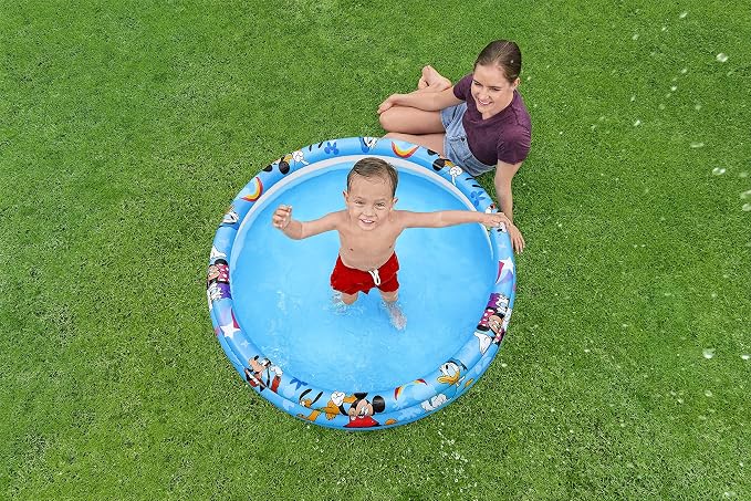 BESTWAY Disney Junior Mickey & Friends Inflatable Pool 122x122cm Multicolor