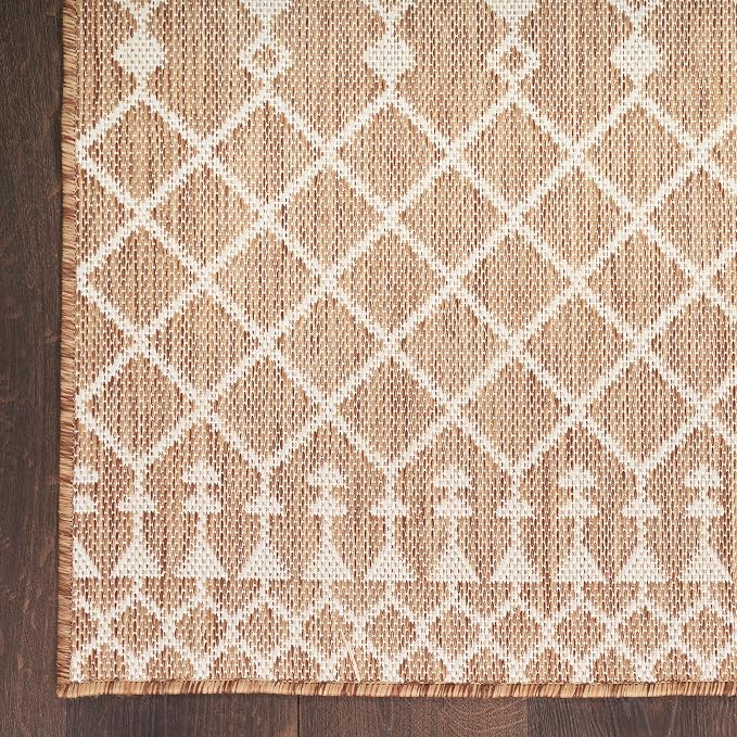 Nourison Home Positano Jute 5' x 7' Area Rug - Easy Clean, Non Shedding, Bed Room, Living Room, Dining Room, Kitchen (5' x 7')