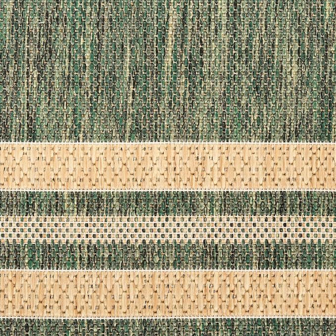 Nourison Home Horizon Indoor/Outdoor Green 2'2" x 8' Area Rug - Easy Clean, Non Shedding, Bed Room, Living Room, Dining Room, Kitchen (8' Runner)