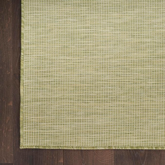 Nourison Home Positano Green 8' x 10' Area Rug - Easy Clean, Non Shedding, Bed Room, Living Room, Dining Room, Kitchen (8' x 10')
