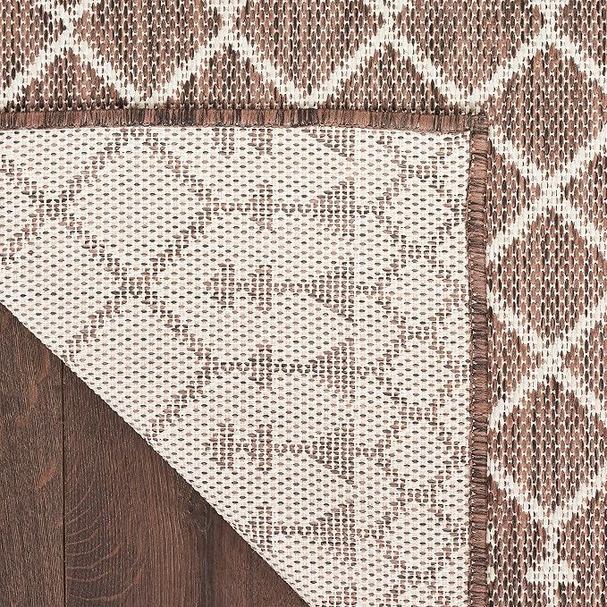 Nourison Home Positano Natural 6' x 9' Area Rug - Easy Clean, Non Shedding, Bed Room, Living Room, Dining Room, Kitchen (6' x 9')