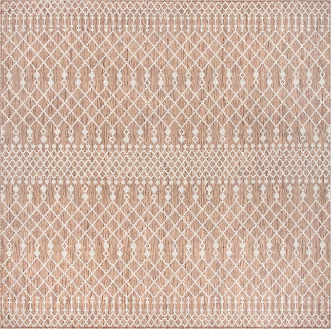 Nourison Home Positano Jute 12' x Square Area Rug - Easy Clean, Non Shedding, Bed Room, Living Room, Dining Room, Kitchen (12' x Square)