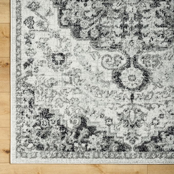 Livabliss Odelia Vintage Bohemian Runner Area Rug,2'7" x 7'3",Black