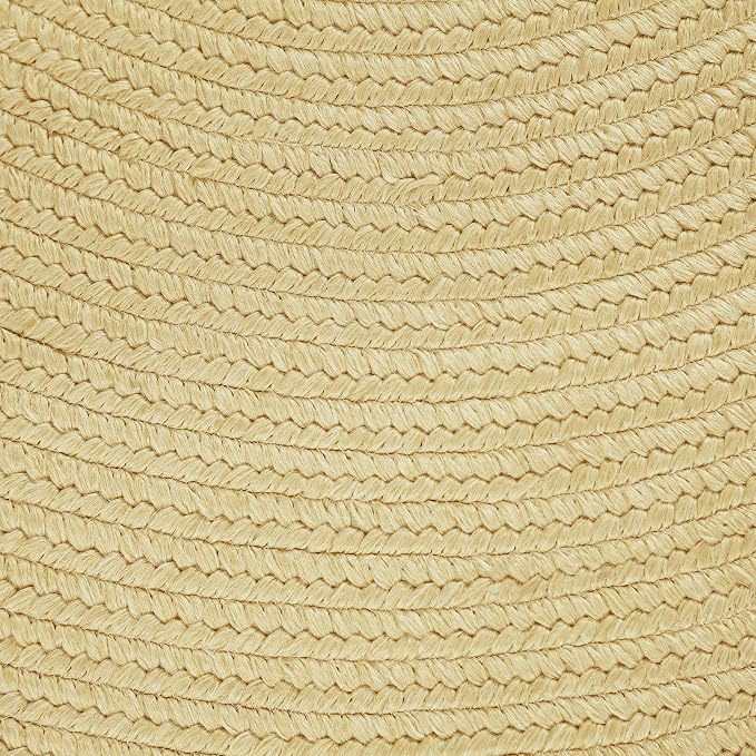 Superior Indoor/Outdoor Area Rug, Reversible Braided Floor Decor for Living Room, Kitchen, Patio, Front Porch, Modern Boho Farmhouse Rugs, Hardwood, Bedroom Accessories, 3' x 5', Cream