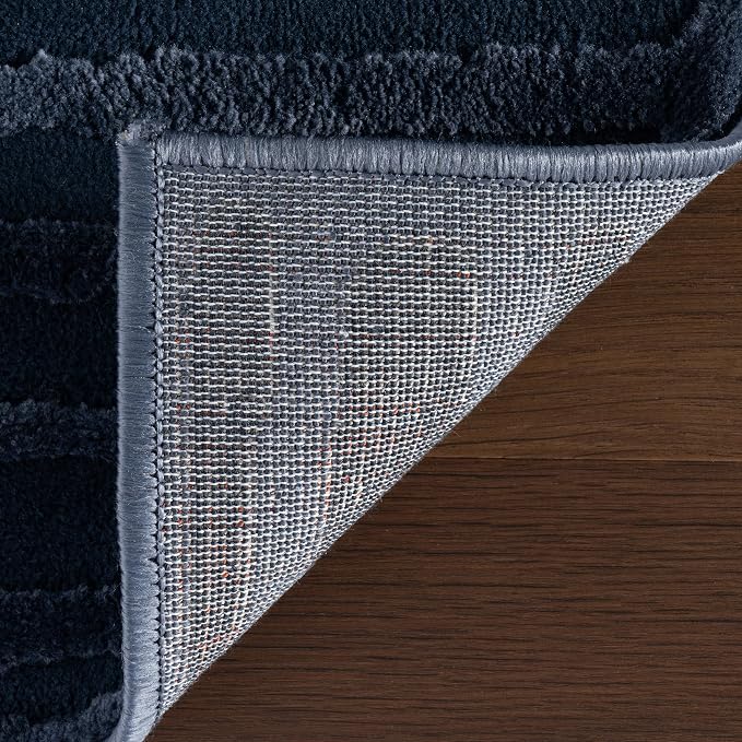 nuLOOM Kailani Blue Abstract Washable Area Rug, 2' x 3' | Nuloom Kailani Abstract 2' x 3' Machine Washable Accent Rug for Living Room Bedroom Dining Room Entryway, Blue