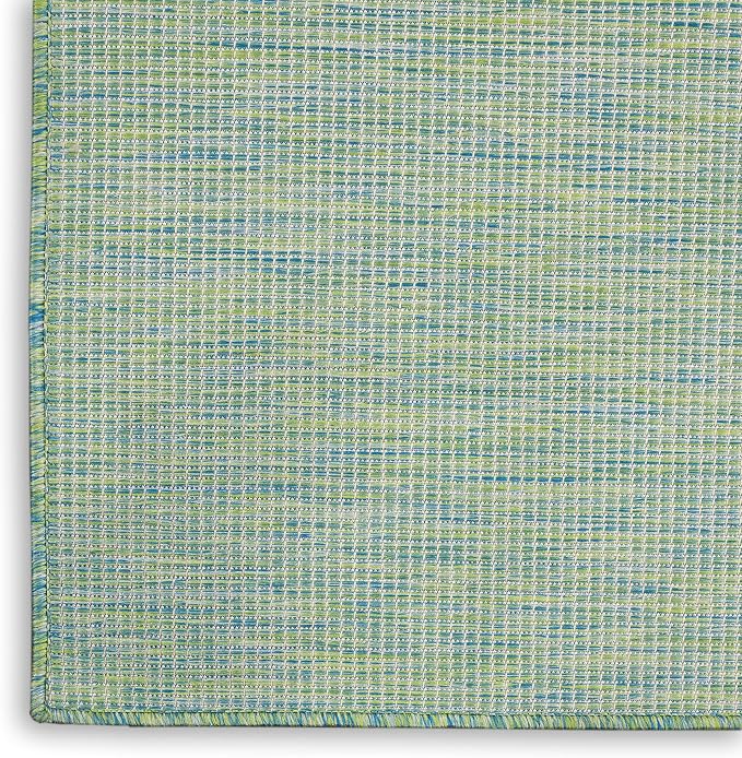 Nourison Home Positano Blue Green 4' x 6' Area Rug - Easy Clean, Non Shedding, Bed Room, Living Room, Dining Room, Kitchen (4' x 6')