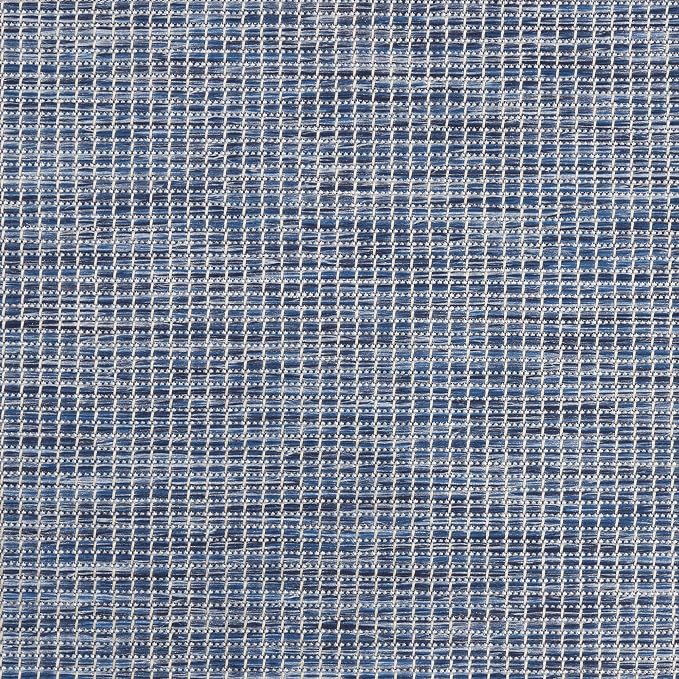 Nourison Home Positano Navy Blue 8' x Round Area Rug - Easy Clean, Non Shedding, Bed Room, Living Room, Dining Room, Kitchen (8' x Round)