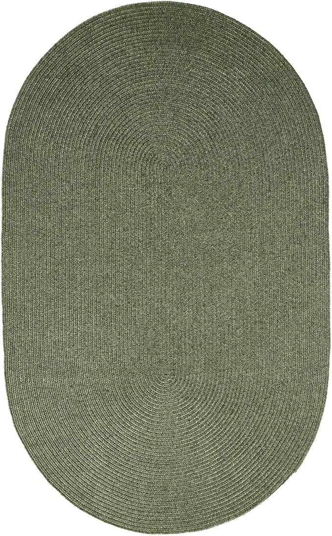 Superior Jute Oval Indoor Area Rug, Green