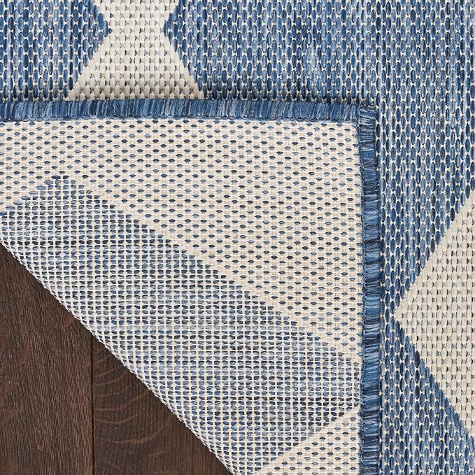 Nourison Home Positano Navy Blue 5' x 7' Area Rug - Easy Clean, Non Shedding, Bed Room, Living Room, Dining Room, Kitchen (5' x 7')