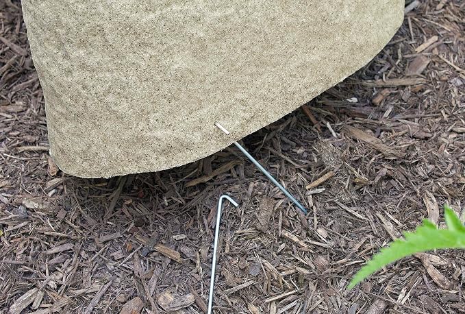Emsco Group Landscape Rock – Natural Sandstone Appearance – Small – Lightweight – Easy to Install | Sandstone, Small Size, Decorative Landscape Rock Cover, Covers Well Pumps, Sprinkler Valves & Yard Utilities