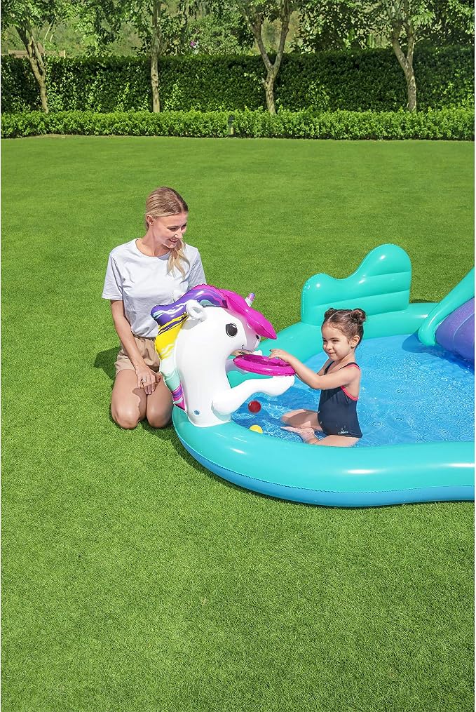 Bestway - H2OGO! Magical Unicorn Carriage Play Pool Center