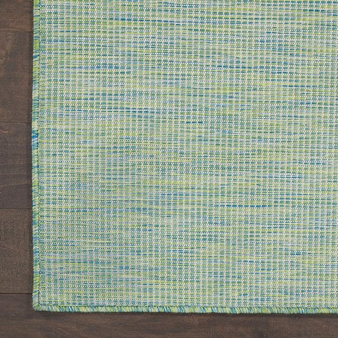 Nourison Home Positano Blue Green 6' x 9' Area Rug - Easy Clean, Non Shedding, Bed Room, Living Room, Dining Room, Kitchen (6' x 9')