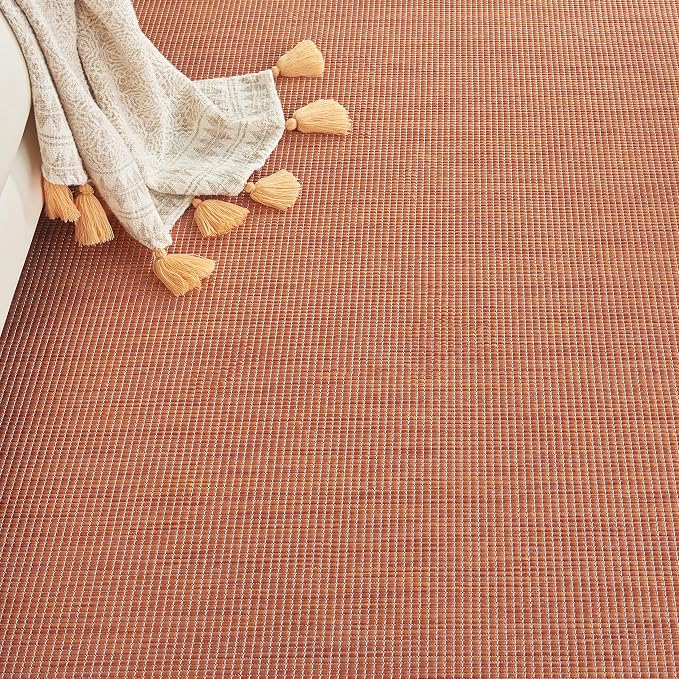 Nourison Home Positano Terracotta 10' x 14' Area Rug - Easy Clean, Non Shedding, Bed Room, Living Room, Dining Room, Kitchen (10' x 14')