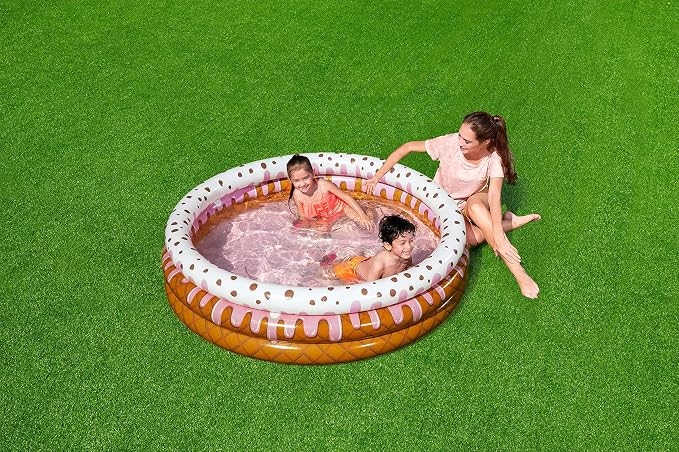Bestway Inflatable Pool Sundae Funday Ice Cream Printed Kids Outdoor Fun
