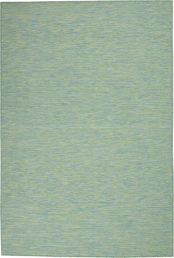 Nourison Home Positano Blue Green 4' x 6' Area Rug - Easy Clean, Non Shedding, Bed Room, Living Room, Dining Room, Kitchen (4' x 6')