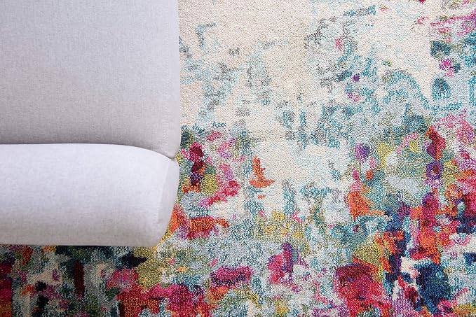 Unique Loom Chromatic Collection Area Rug - Joyous (9' x 12' 2" Rectangle Multi/Blue)