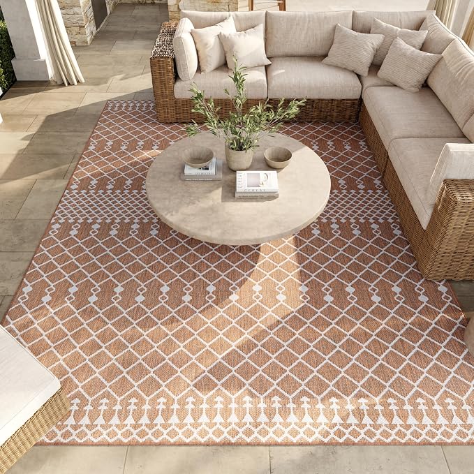 Nourison Home Positano Jute 10' x 14' Area Rug - Easy Clean, Non Shedding, Bed Room, Living Room, Dining Room, Kitchen (10' x 14')
