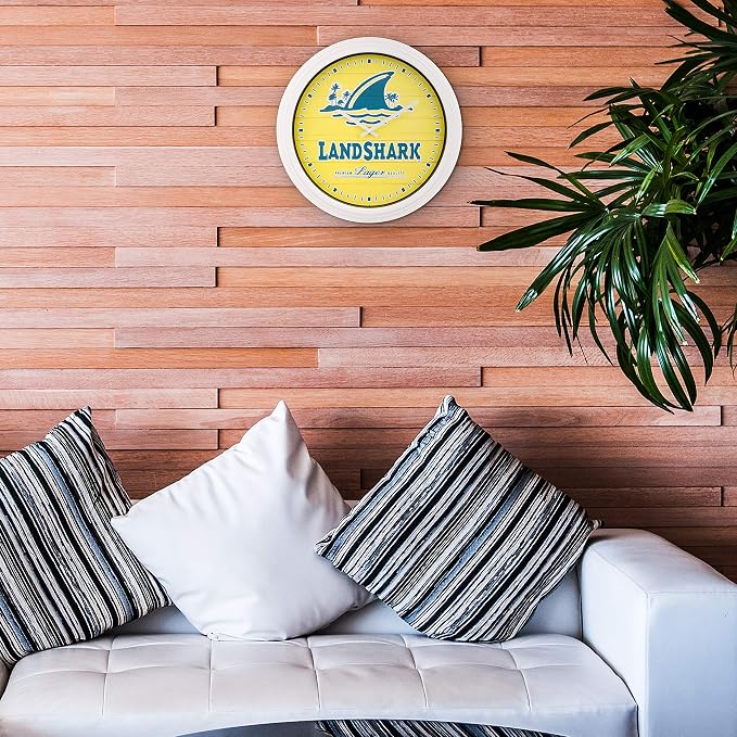 La Crosse Clock 433-3841LS 15.75 Inch Landshark Indoor/Outdoor Analog Wall Clock