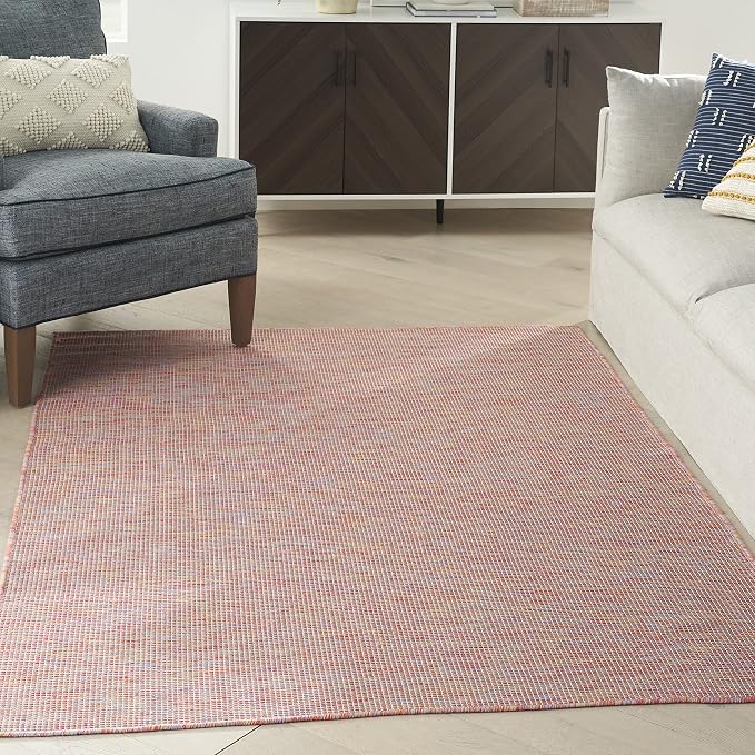 Nourison Home Positano Rainbow 3' x 5' Area Rug - Easy Clean, Non Shedding, Bed Room, Living Room, Dining Room, Kitchen (3' x 5')