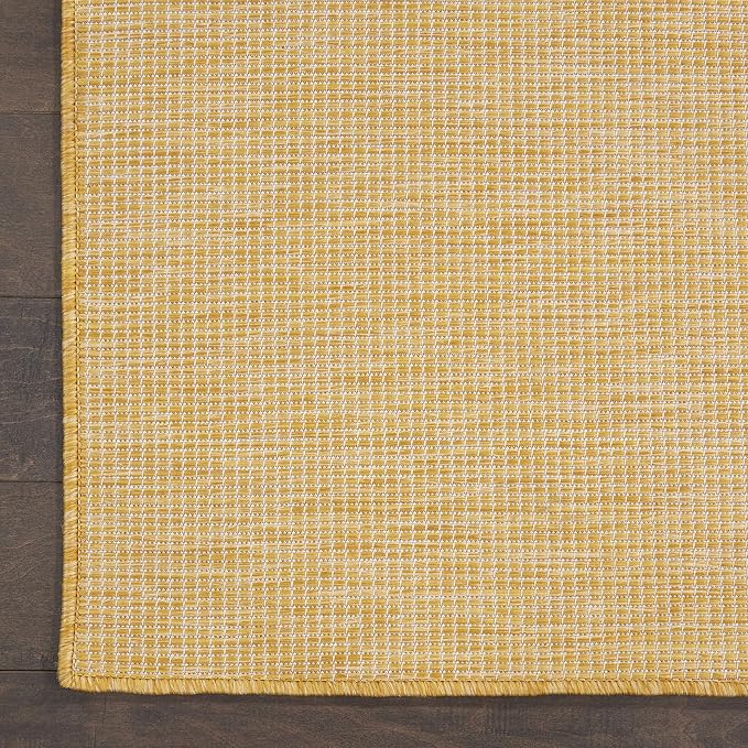 Nourison Home Positano Yellow 4' x 6' Area Rug - Easy Clean, Non Shedding, Bed Room, Living Room, Dining Room, Kitchen (4' x 6')