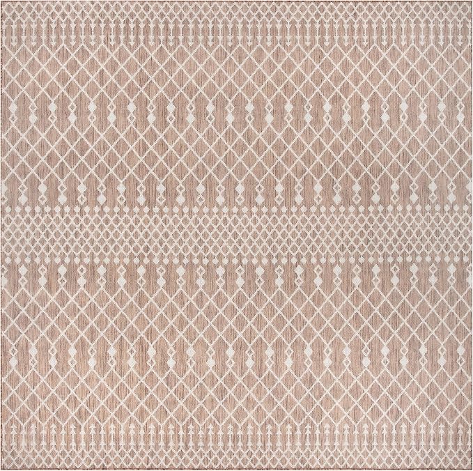 Nourison Home Positano Beige 12' x Square Area Rug - Easy Clean, Non Shedding, Bed Room, Living Room, Dining Room, Kitchen (12' x Square)