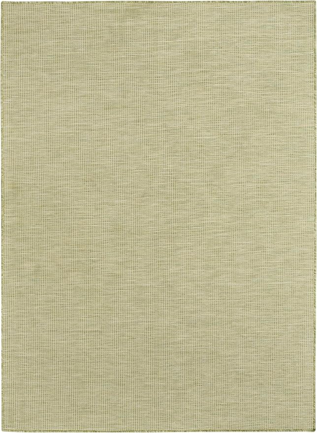 Nourison Home Positano Green 7' x 10' Area Rug - Easy Clean, Non Shedding, Bed Room, Living Room, Dining Room, Kitchen (7' x 10')
